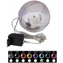 Europalms LED Snowball 15cm, eisblau