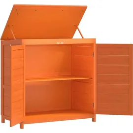 vidaXL Geräteschuppen Set 0,79 x 0,53 m 2-tlg. braun