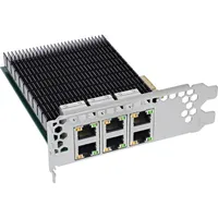 InLine 6-fach Gigabit Netzwerkkarte 6x RJ45 1Gb/s, PCIe x4,