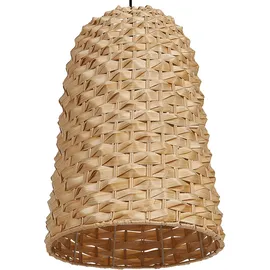Beliani Kerio 1-flg. 60 cm Kegelform Bambusholz hellbraun