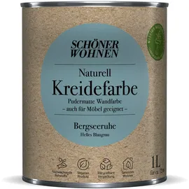 Schöner Wohnen Kreidefarbe Bergseeruhe blaugrau matt 1 l