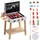 Vevor Holzgrill-Spielzeuggrill, Kindergrill-Spielset mit Spiellebensmitteln und Grillwerkzeugen, Küchenzubehör aus Holz für Spiellebensmittel (21-t