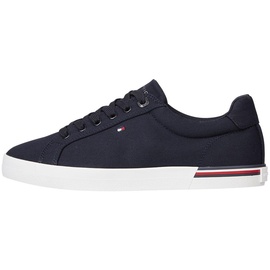Tommy Hilfiger Damen Vulcanized Sneaker Essential Stripes Schuhe, Blau (Space Blue), 36 EU
