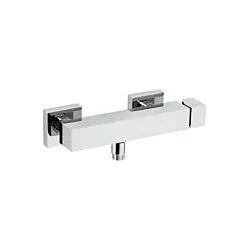 Herzbach NeoCastell Brausearmatur 12.210000.1.01 Aufputz, schraubbare Wandrosetten, chrom