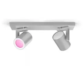 Philips Hue White and Color Ambiance Argenta 2-flg. aluminium