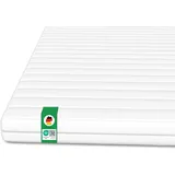 Schlaftroll Kaltschaum Topper 100x200 cm, Atmungsaktiv & ergonomisch, Matratzenauflage mit Mikrofaserbezug, Allergikerfreundlich, Oeko TEX® Zertifiziert