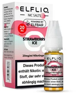 ELFLIQ – Strawberry Ice NicSalt Liquid by ElfBar 10ml / 20mg
