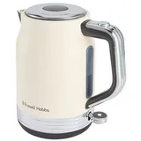 RUSSELL HOBBS Wasserkocher 28641-70, Retro Blue Wasserkocher mit Edelstahlgehäuse weiß