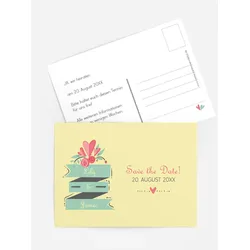 Save-the-Date Karten selbst gestalten mit Spruch und Fotos im Onlinedesigner bei Meine-Kartenmanufaktur.de