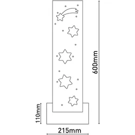 NÄVE Outdoor LED Weihnachtsdeko Sternschnuppe 60 cm