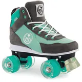 BTFL Trend-Skate Nila Damen,Frauen,Mädchen,Kinder,Rollschuhe,Discoroller,Rollerskates,Retro-Rollschuhe,Classic Roller,Vier Rollen,türkis, EU 37