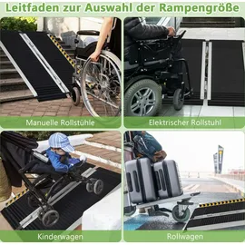 Costway Rollstuhlrampe 91 x 74 cm 272 kg