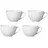 Ritzenhoff & Breker Cappuccinotasse 0,3 l Weiß 4 St.