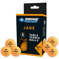 Donic Schildkröt Jade Poly 40+ Qualität, 6 Stk. im Blister, orange,