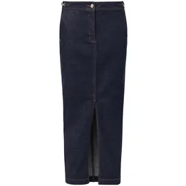 Comma, Langer Jeansrock Damen Blau 36