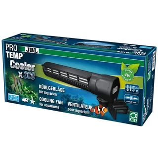 JBL PROTEMP Cooler x300, Kühlgebläse, Für Aquarien von 90 - 300 l, Süß- und Meerwasser, Farbe grau/ schwarz