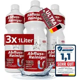 Ricostar Abflussreiniger 3x 1000ml – Extra stark, Rohrfrei Rohrreiniger (3-St. 3x 1000ml Ricostar Abflussreiniger + 6x Haarsieb gegen Verstopfungen Extra starker Abflussreiniger – Entfernt Haare, Fett & Schmutz mühelos)