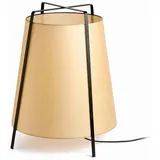 Tischleuchte, Beige, Papier, 48.5x59.5x48.5 cm, Lampen & Leuchten, Innenbeleuchtung, Leuchten nach Räumen, Schlafzimmerlampen