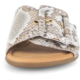 Gabor Pantolette beige / weiß 42