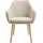 SalesFever Armlehnstuhl Strukturstoff beige