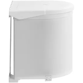 vidaXL Küchen-Einbau-Mülleimer 8 l Weiß