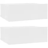 vidaXL Hängenschrank 2 Stk. 40 x 30 x 15 cm Weiß