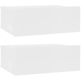 vidaXL Hängenschrank 2 Stk. 40 x 30 x 15 cm Weiß