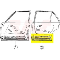 Van Wezel Tür, Karosserie Hinten Rechts für MERCEDES-BENZ 123
