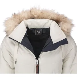 Dry Fashion Damen Steppmantel Wintermantel Göteborg - Winterjacke Steppjacke Winter Mantel für Frauen Atmungsaktiv Gefüttert in Beige Größe 38 - 38