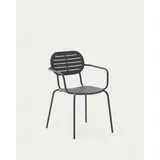 Kave Home 4er Set Kave Home Stuhl Brai Stahl Grau Dunkelgrau