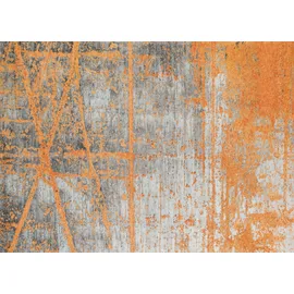 Wash+Dry Rustic 170 x 240 cm grau/orange