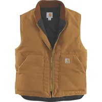 CARHARTT V01 Insulated Rib Collar Weste - Carhartt® Brown - S