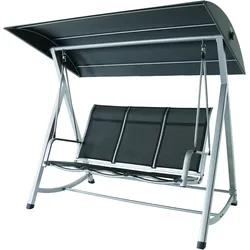 MWH Kedline Hollywoodschaukel Aluminium/Textilene - Silver