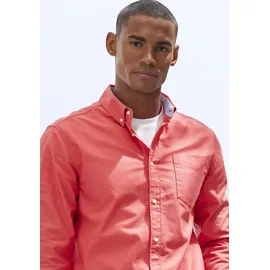 H.I.S. Langarmhemd Regular Fit Rot M