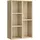 VASAGLE Bücherregal 5 Fächer 80 x 30 x 180 cm Eiche