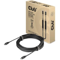 Club 3D USB 3.2 Gen 2 Type-C to C Active Bi-directional Cable 8K60Hz St./St. schwarz