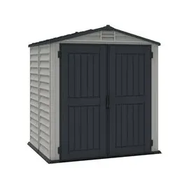 Duramax Gerätehaus Kunststoff 1,86 x 1,90 Grau Drehtüren