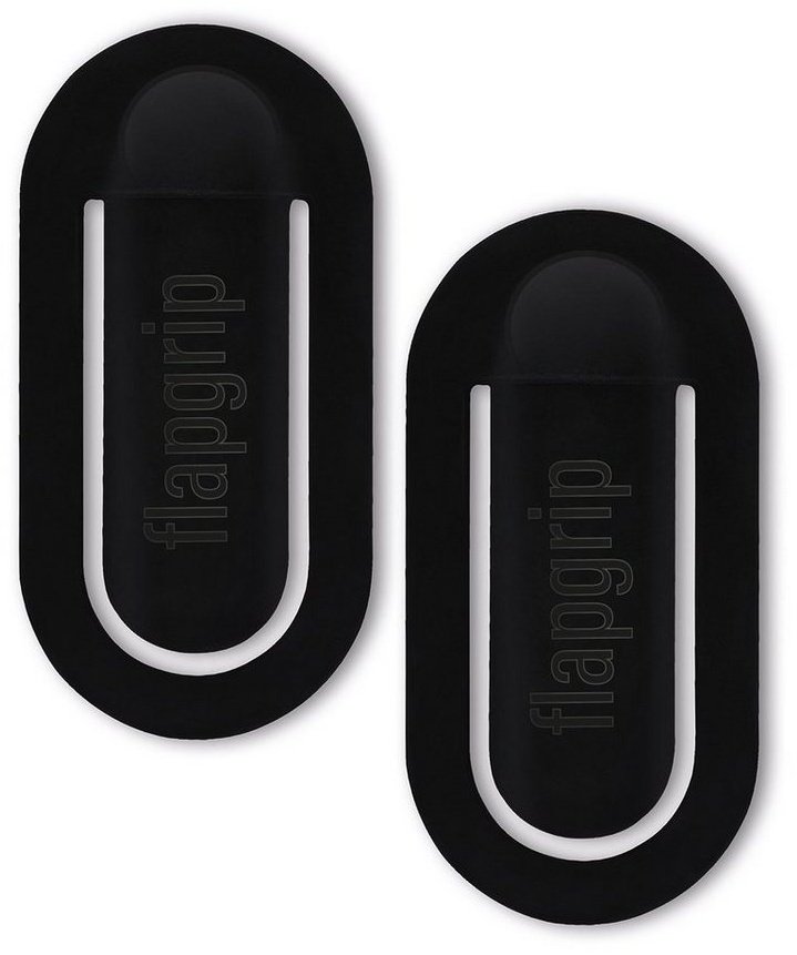 flapgrip Handy-Halterung, (2er Set in schwarz, Handy Halterung Smartphone Halter Auto Universal Lüftungsgitter) schwarz