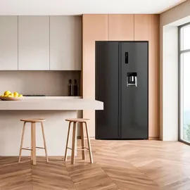 Cecotec Bolero CoolMarket SBS 559 Side-by-Side (559 l, 1770 mm hoch, Silber)