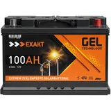GEL Batterie Solar Wohnmobil Boot Versorgungsbatterie Akku 70Ah - 100Ah (100AH 12V)