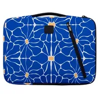 Exacompta Laptophülle Flower Kunstfaser blau bis 35,6 cm (14