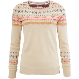 KangaROOS Norwegerpullover im winterlichen Design, Gr. 32/34,