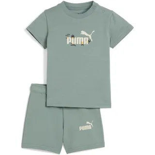 Puma MINICATS SANDY ADVENTURES Tee and Shorts Set INF Gestrickte Anzüge, Green Moon, 68