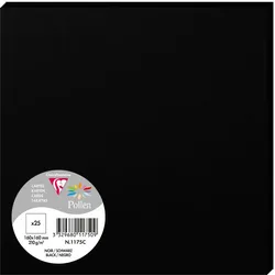 Pollen 250x Pollen, Karten 160x160 mm, 210g - Schwarz 1175C