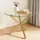 modfu Couchtisch, Gold, Glas, 80x77x80 cm, Wohnzimmer, Wohnzimmertische, Couchtische