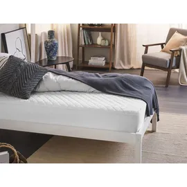 Beliani VILLUERCA Matratzenschoner 90 x 200 cm Weiß