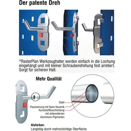 Kappes Lochplatte Kunststoff/Stahl B450xL1000mm grau