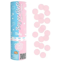 4 Konfettikanone Babyshower 2x hellblau Junge 2x rosa Mädchen