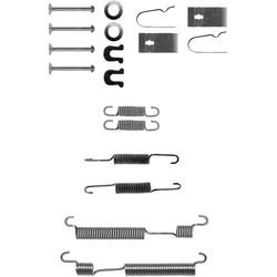 ATE Zubehörsatz, Bremsbacken hinten rechts links  für HONDA 43171-S04-N01 43172-S04-N01 43172-S04-003 03.0137-9096.2
