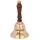 Nklaus 13cm Tischglocke Messing Gold graviert Captain's Bell Handglocke Serviceglocke 14627